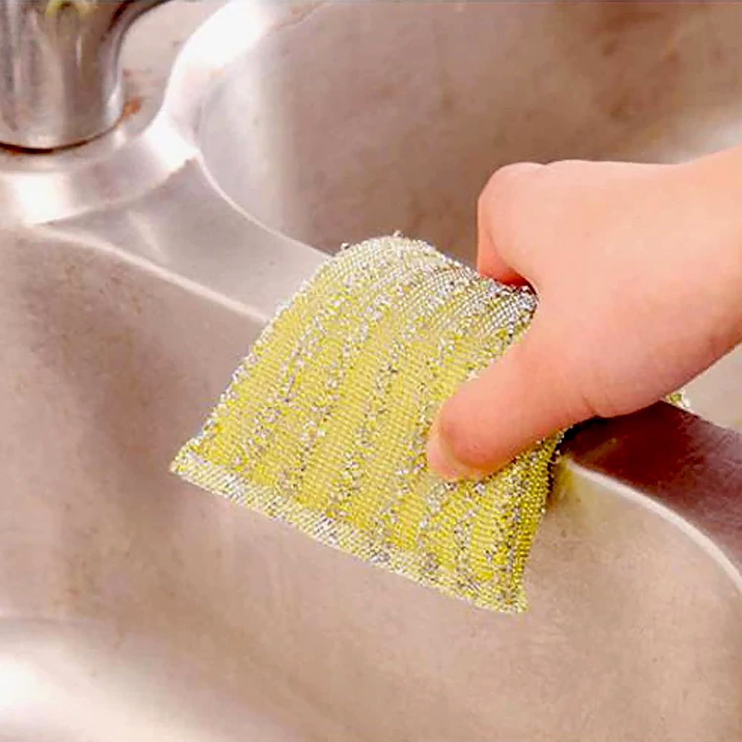 12929 Kitchen Cleaning Tool Set Microfiber Kitchen Utensils High Performance Scouring Sponge Set Dish Sponge, Stainless Steel Scouring Pad (6 Pcs Set) 12929 Kitchen Cleaning Tool Set Microfiber Kitchen Utensils High Performance Scouring Sponge Set Dish Sponge, Stainless Steel Scouring Pad (6 Pcs Set)
